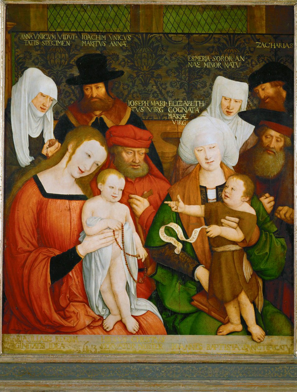 Die Heilige Sippe (obraz na drewnie) autorstwa Bernhard Strigel