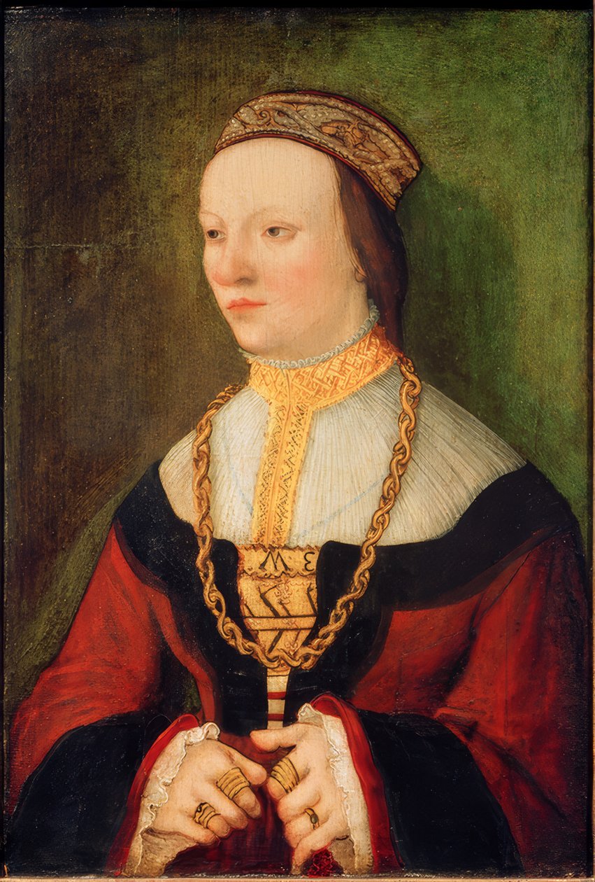 Portret młodej kobiety autorstwa Bernhard Strigel