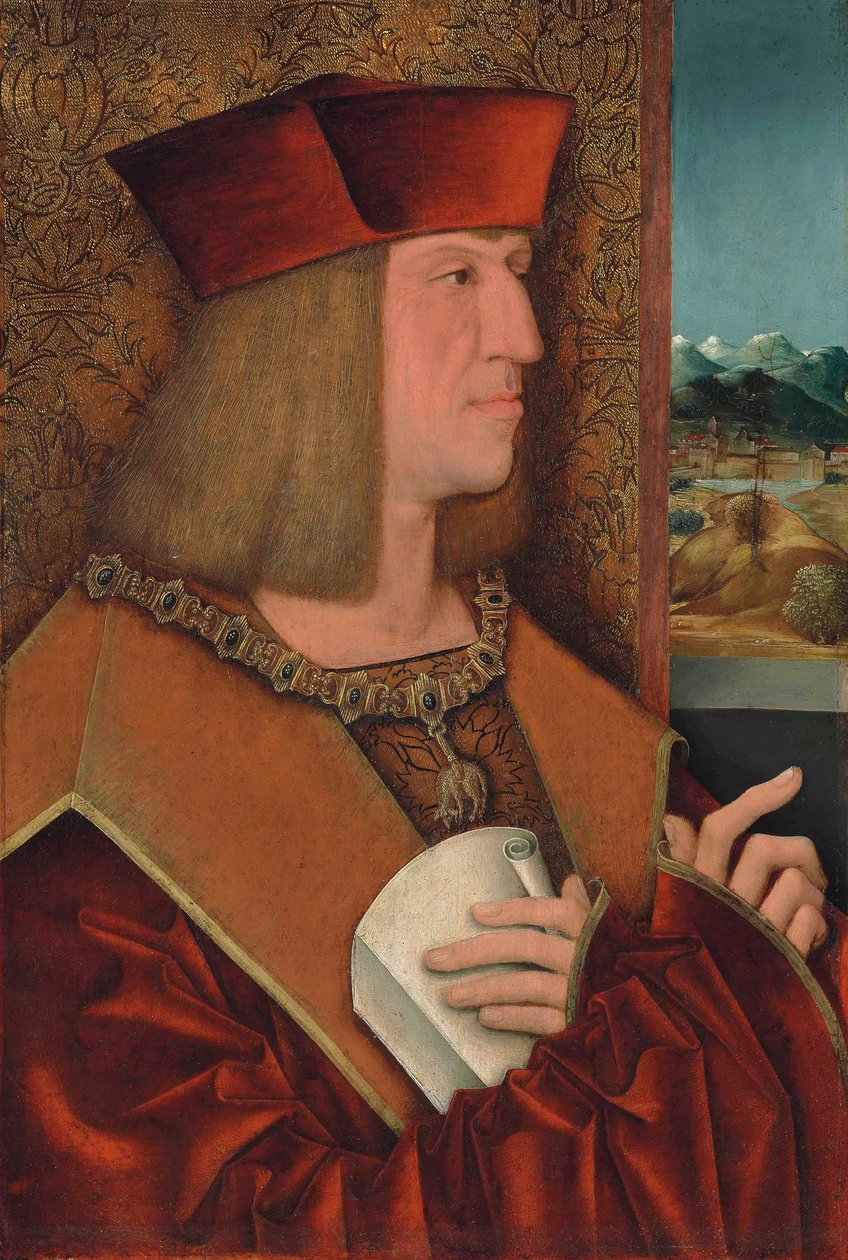 Portret Maksymiliana I autorstwa Bernhard Strigel