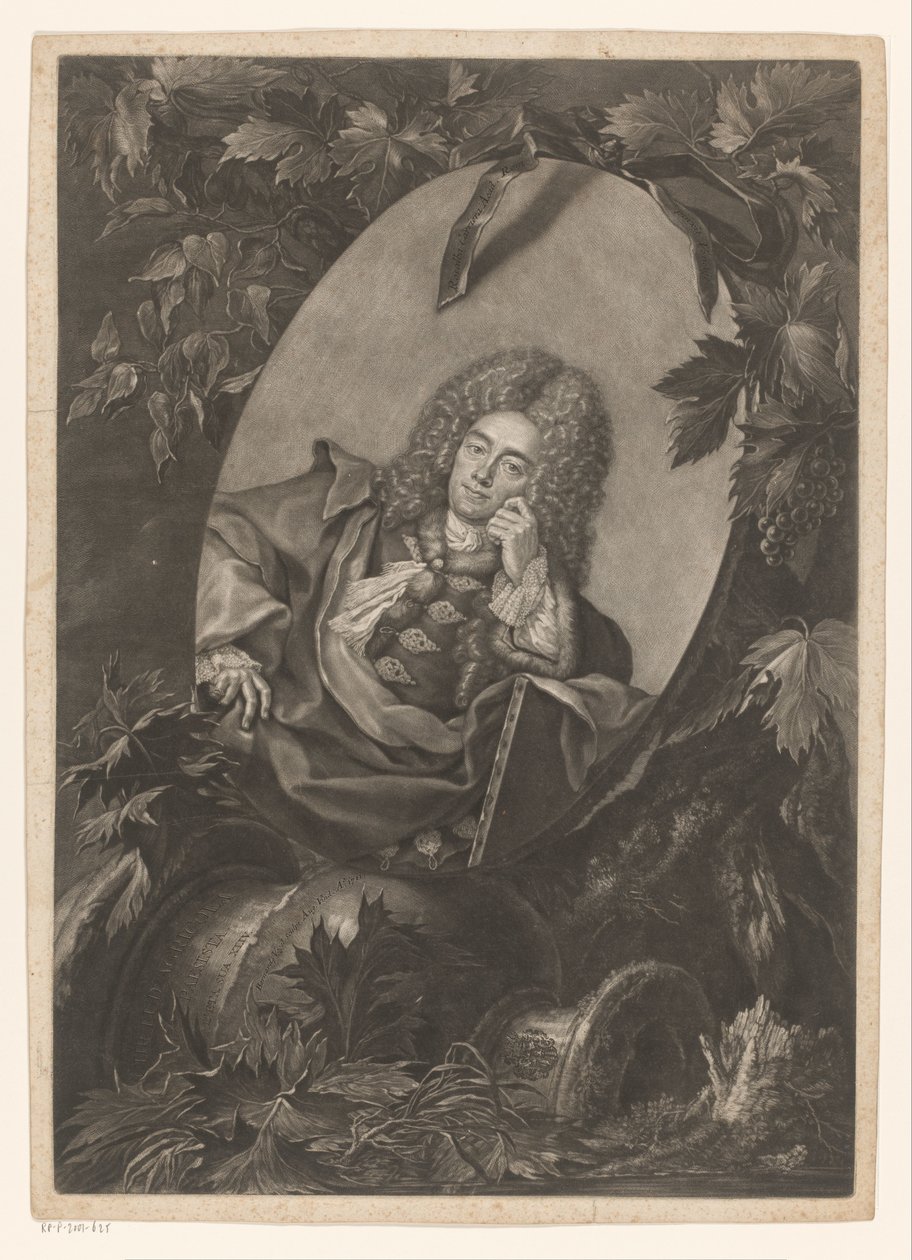 Portret van Christoph Ludwig Agricola autorstwa Bernhard Vogel