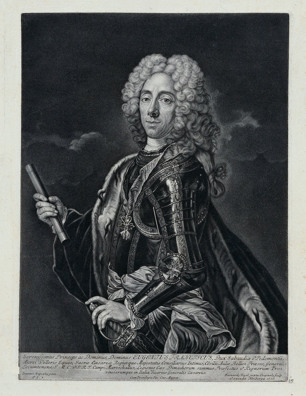 Książę Eugeniusz Sabaudii autorstwa Bernhard Vogel
