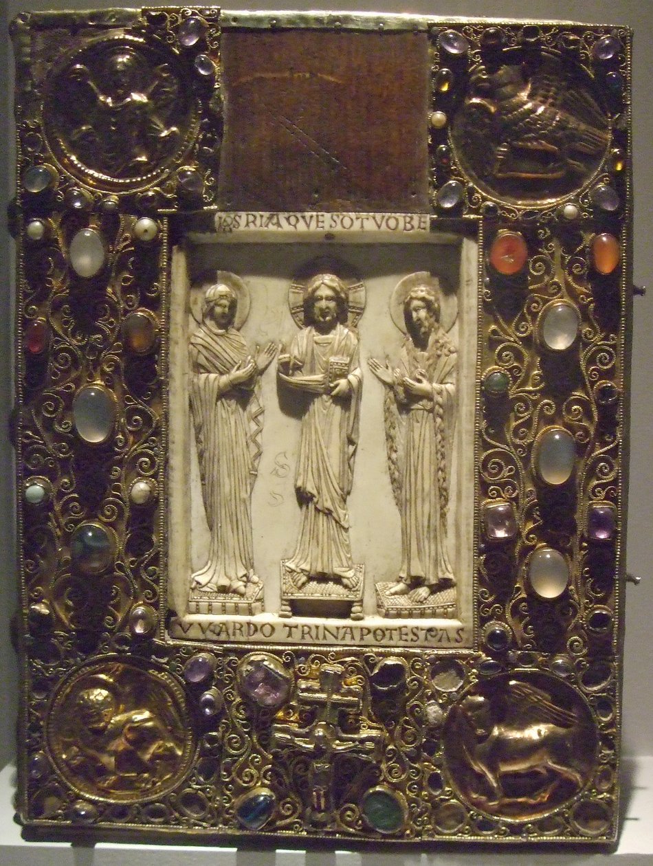 Przednia okładka ewangelika biskupa Bernwarda autorstwa Bernward Evangeliar Hildesheim Hildesheim