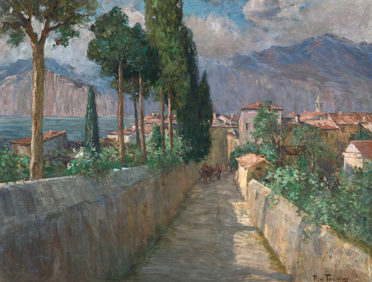 Alejki w Malcesine autorstwa Berta von Tarnóczy Sprinzenberg