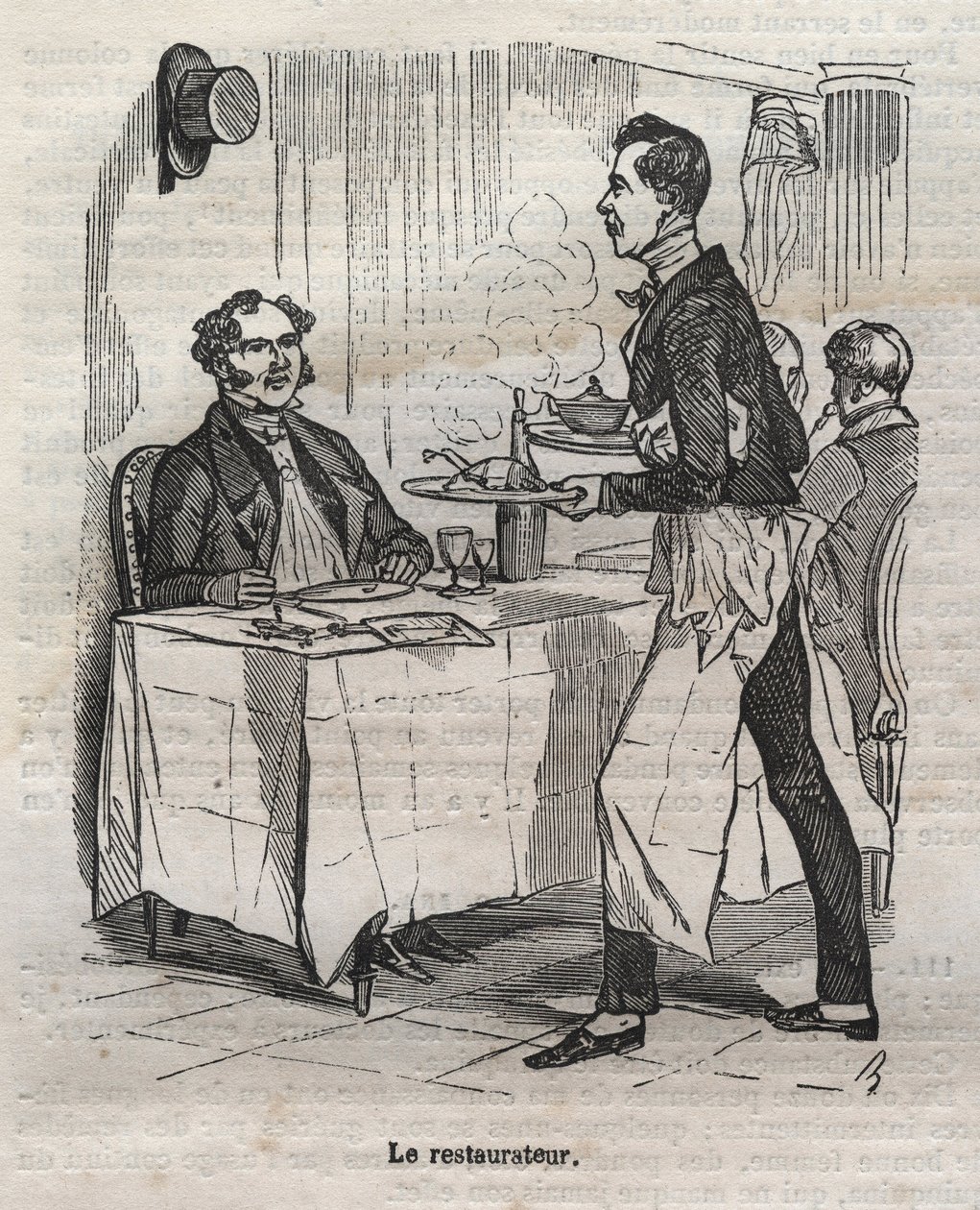 Konserwator - grawerunek w „La Physiologie du gout”” Jean Anthelme Brillat Savarin (Brillat-Savarin autorstwa Bertall
