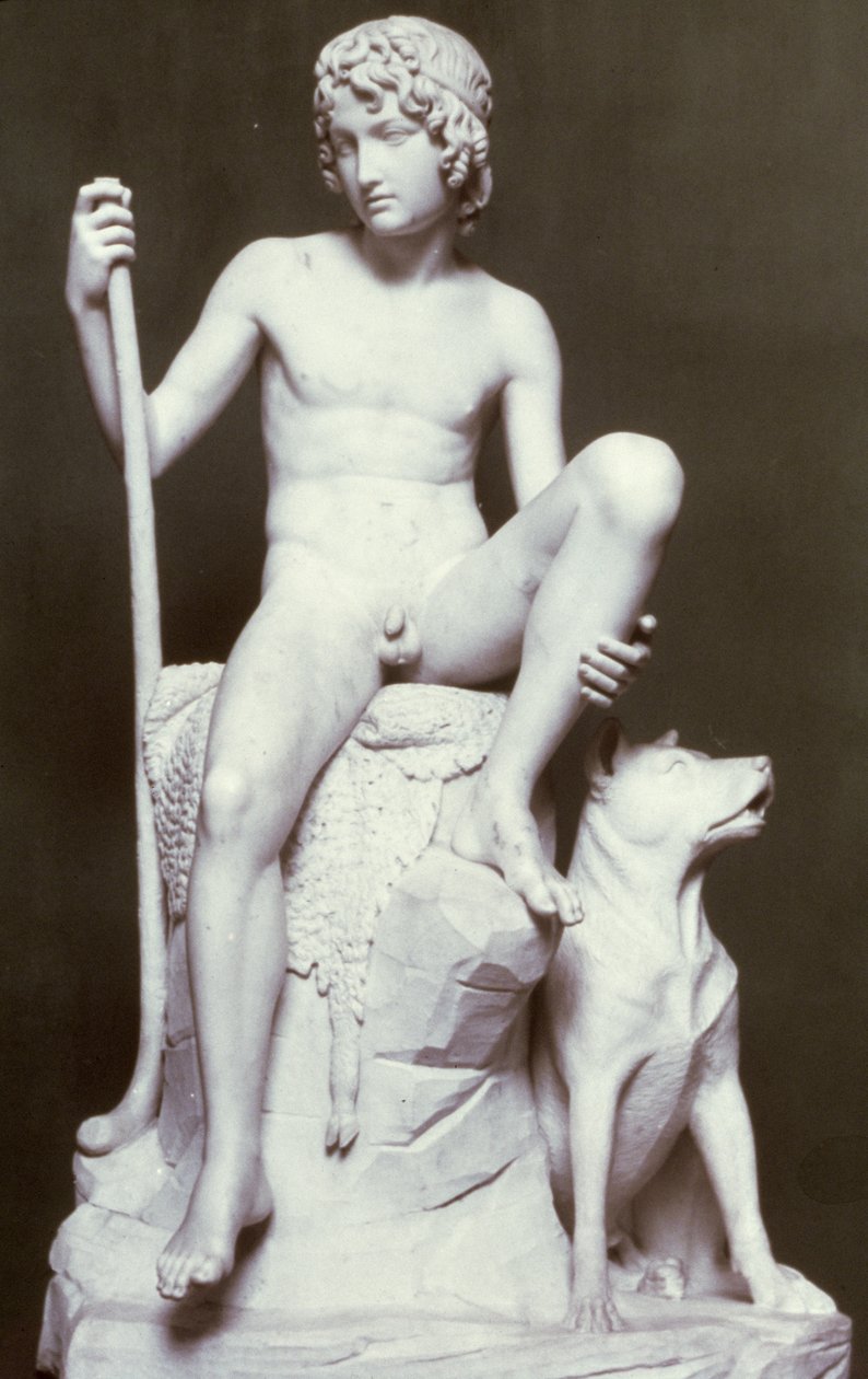 Pasterz, 1817 (marmur) autorstwa Bertel Thorvaldsen