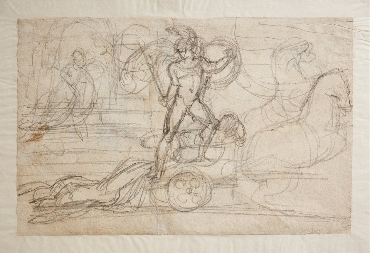 Achilles śledzi ciało Hektora za jego rydwanem. Paolo i Francesca(), autorstwa Bertel Thorvaldsen