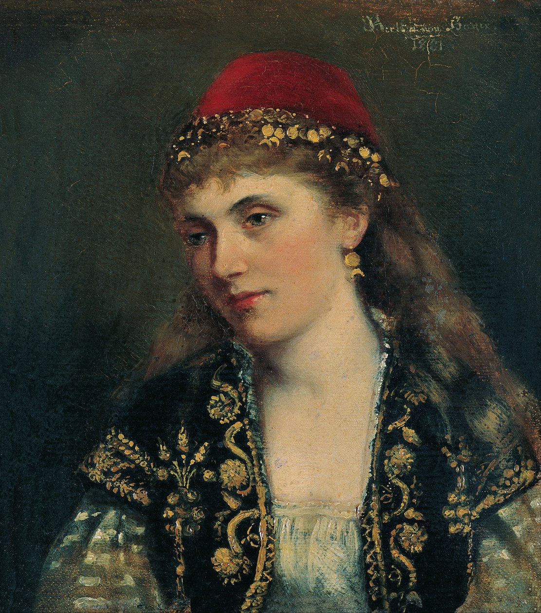 Portret kobiety autorstwa Bertha von Bayer