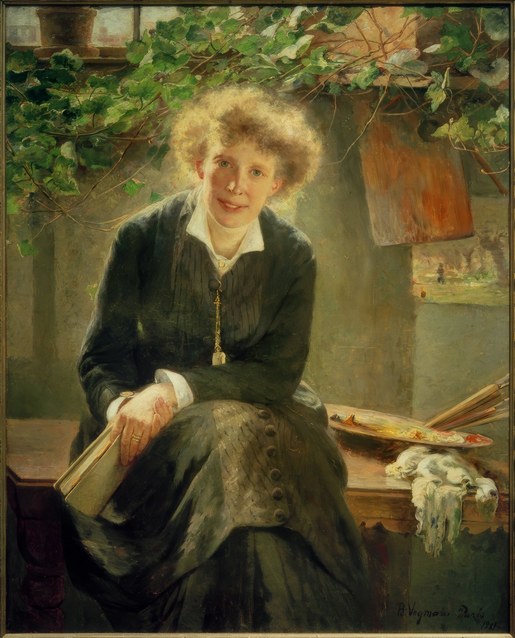Portret Jeanny Bauck autorstwa Bertha Wegmann