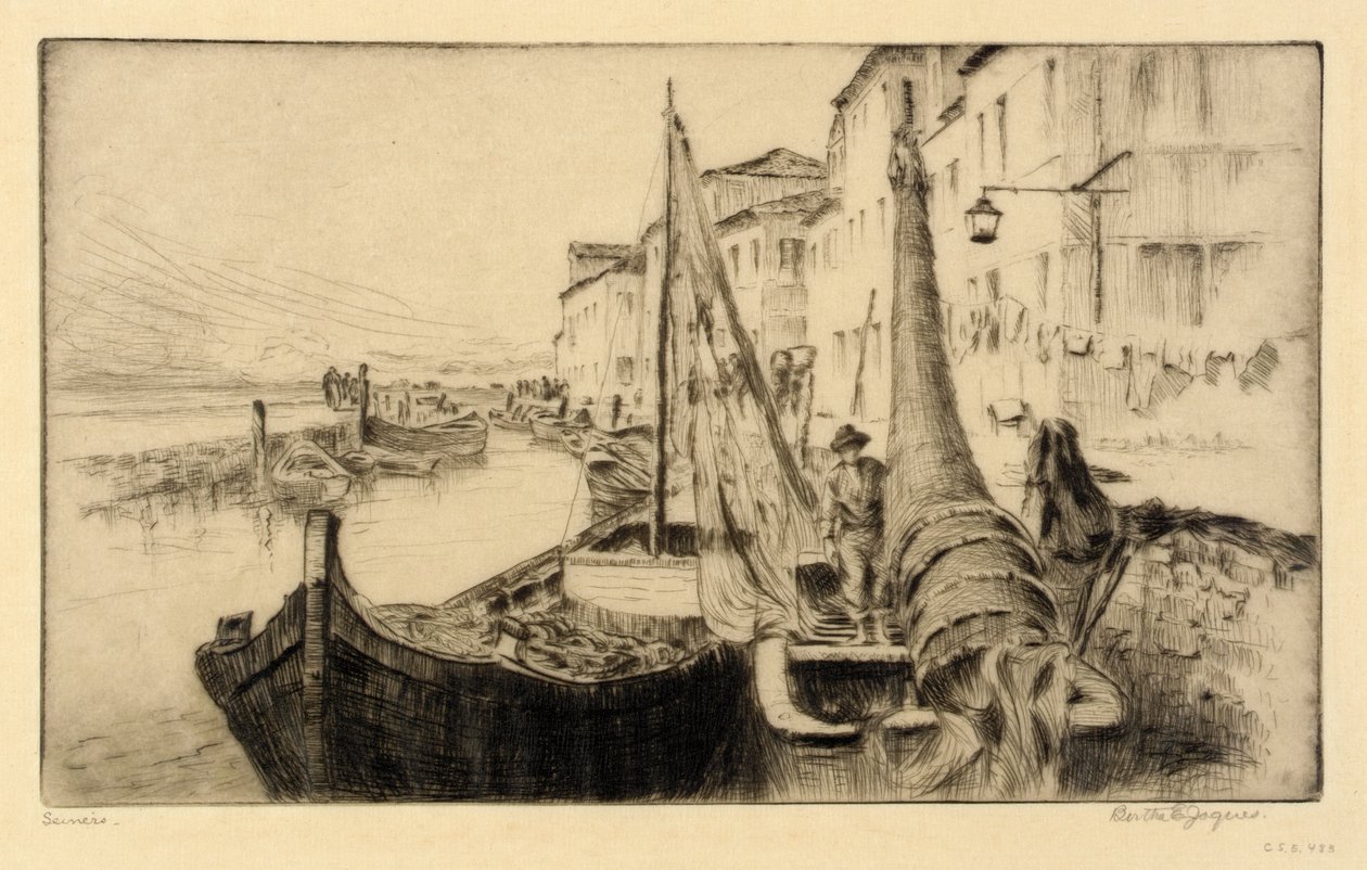 Seiners, Chioggia autorstwa Bertha E. Jaques