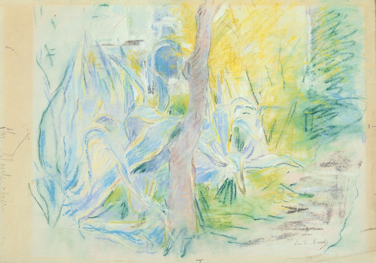 Aloes w Villa Ratti, 1889 (pastel na papierze) autorstwa Berthe Morisot