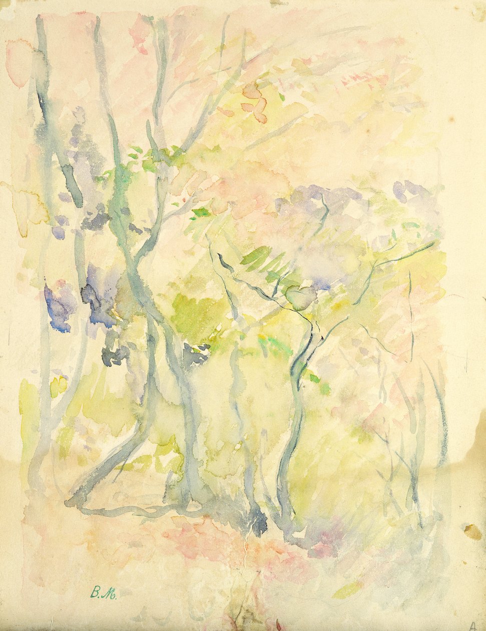 Las w Fontainebleau, 1893 autorstwa Berthe Morisot