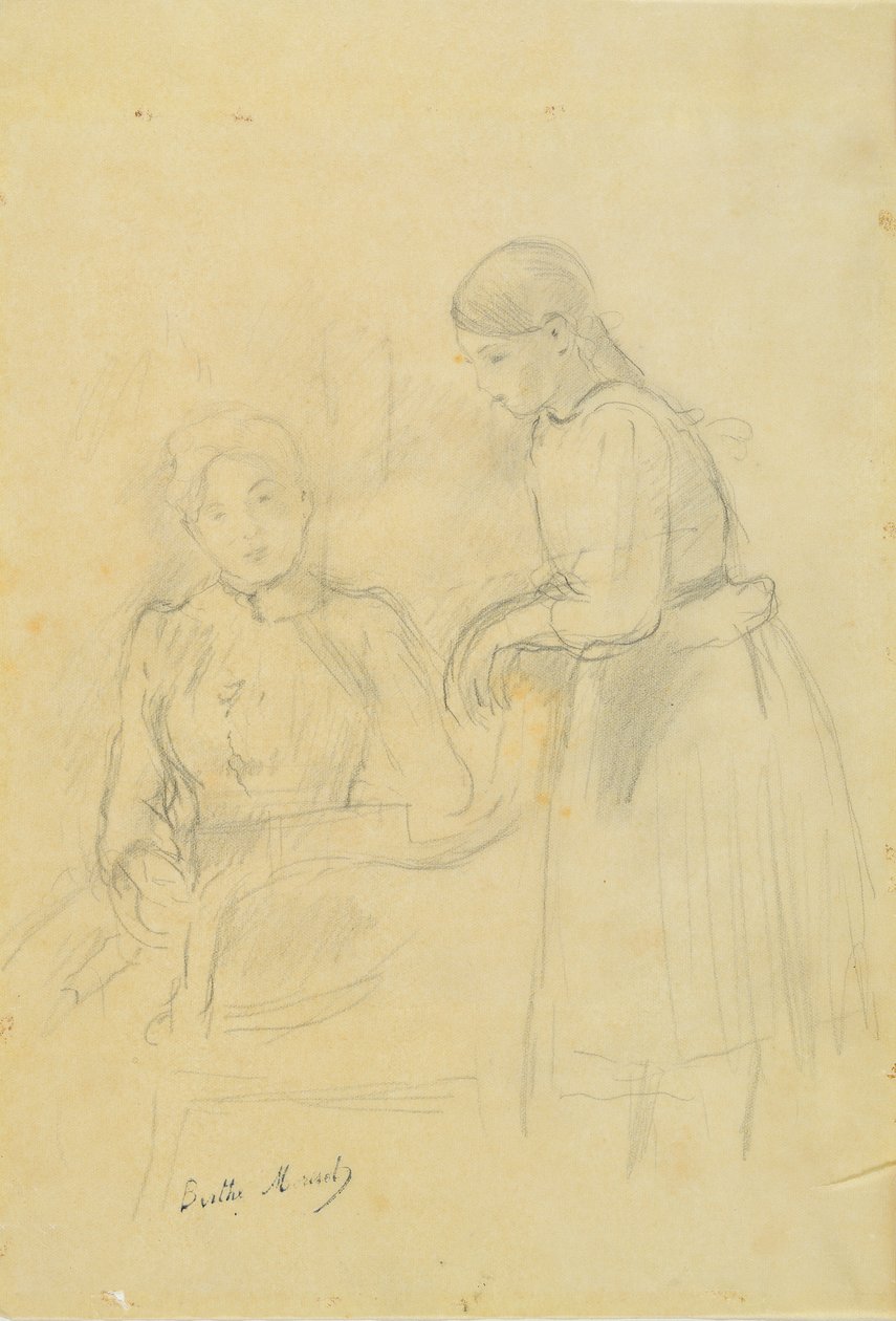 Portret Alice Gamby i Julie Manet, 1889 autorstwa Berthe Morisot