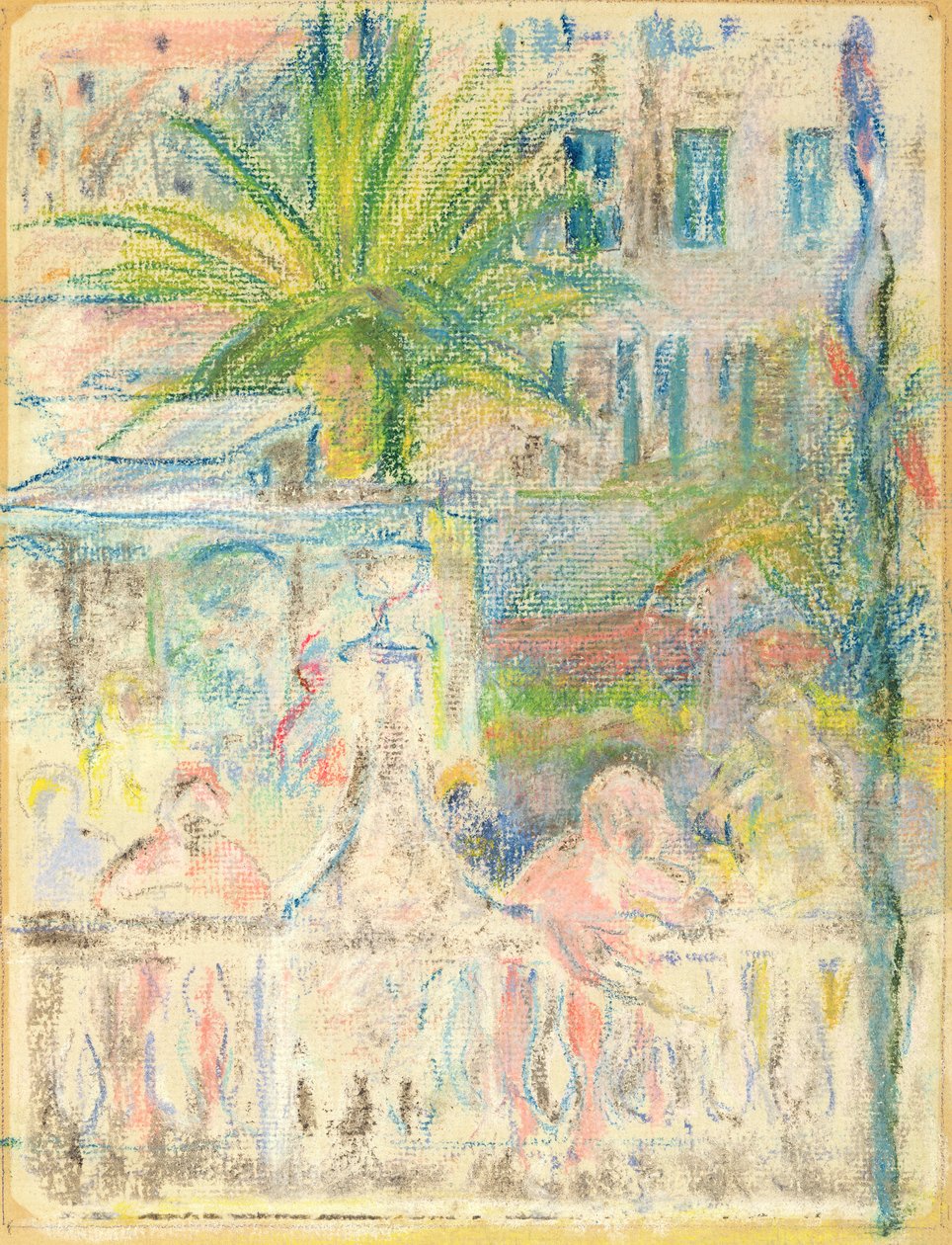Karnawał w Nicei, 1889 (pastel na papierze) autorstwa Berthe Morisot