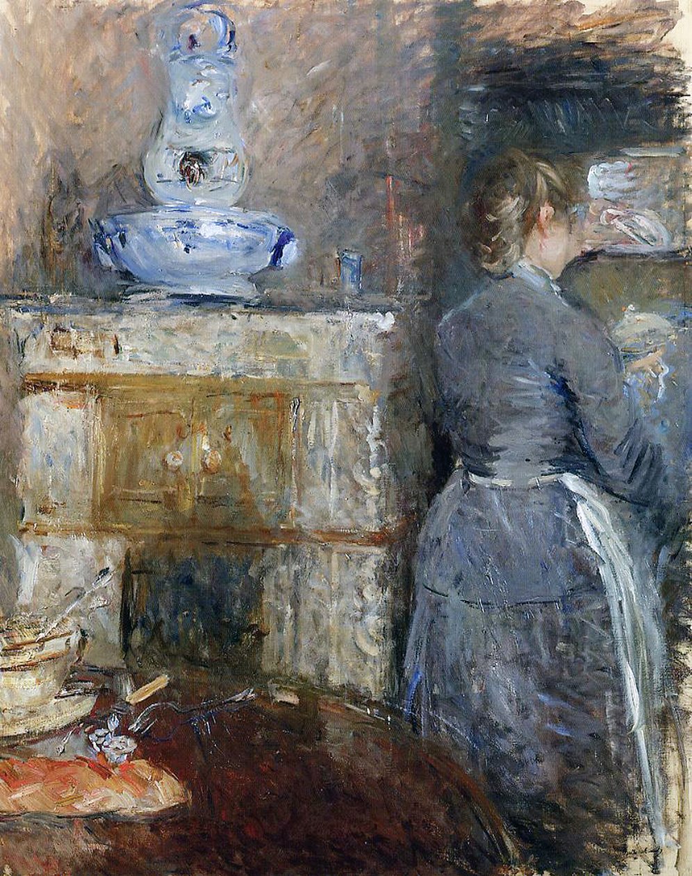 Jadalnia Rouarta, 1880 autorstwa Berthe Morisot