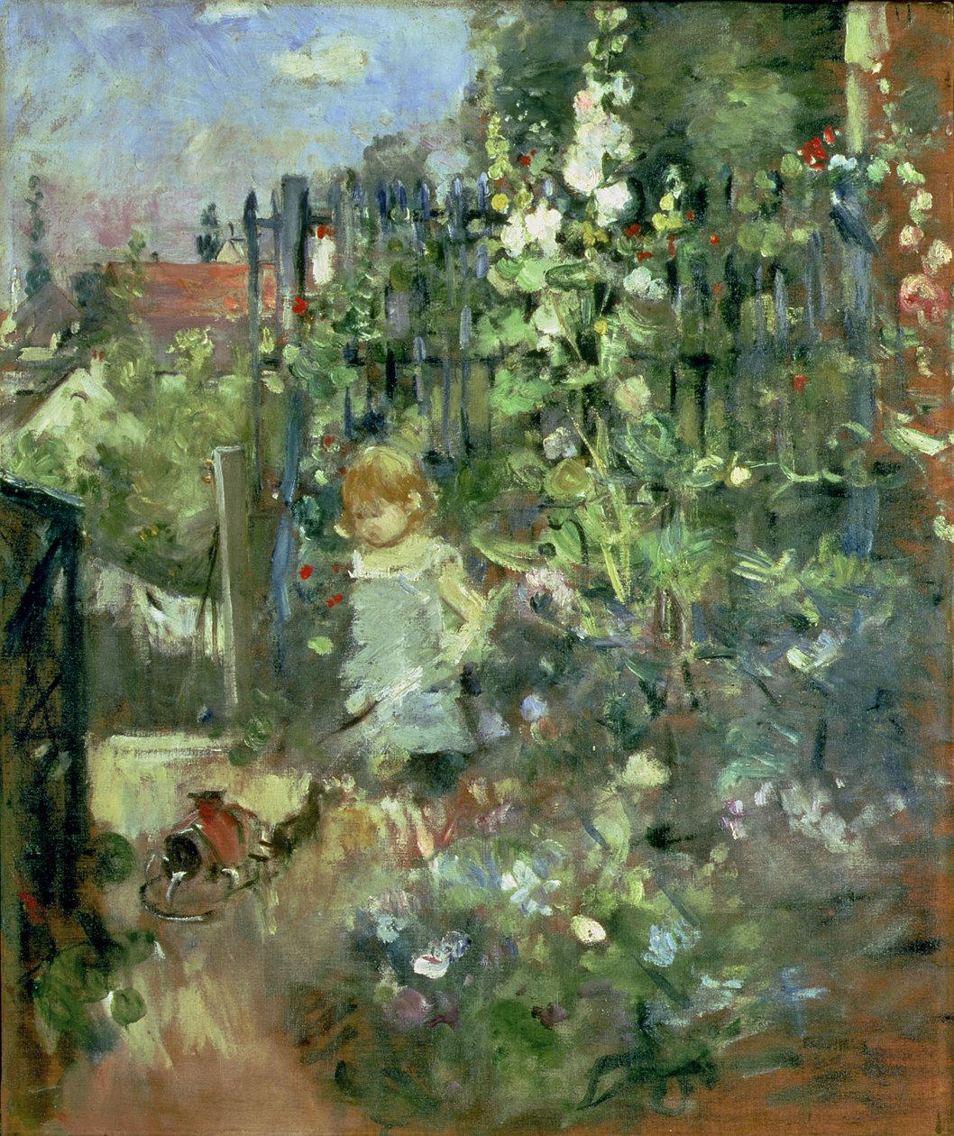 Dziecko w Malwach, 1881 autorstwa Berthe Morisot