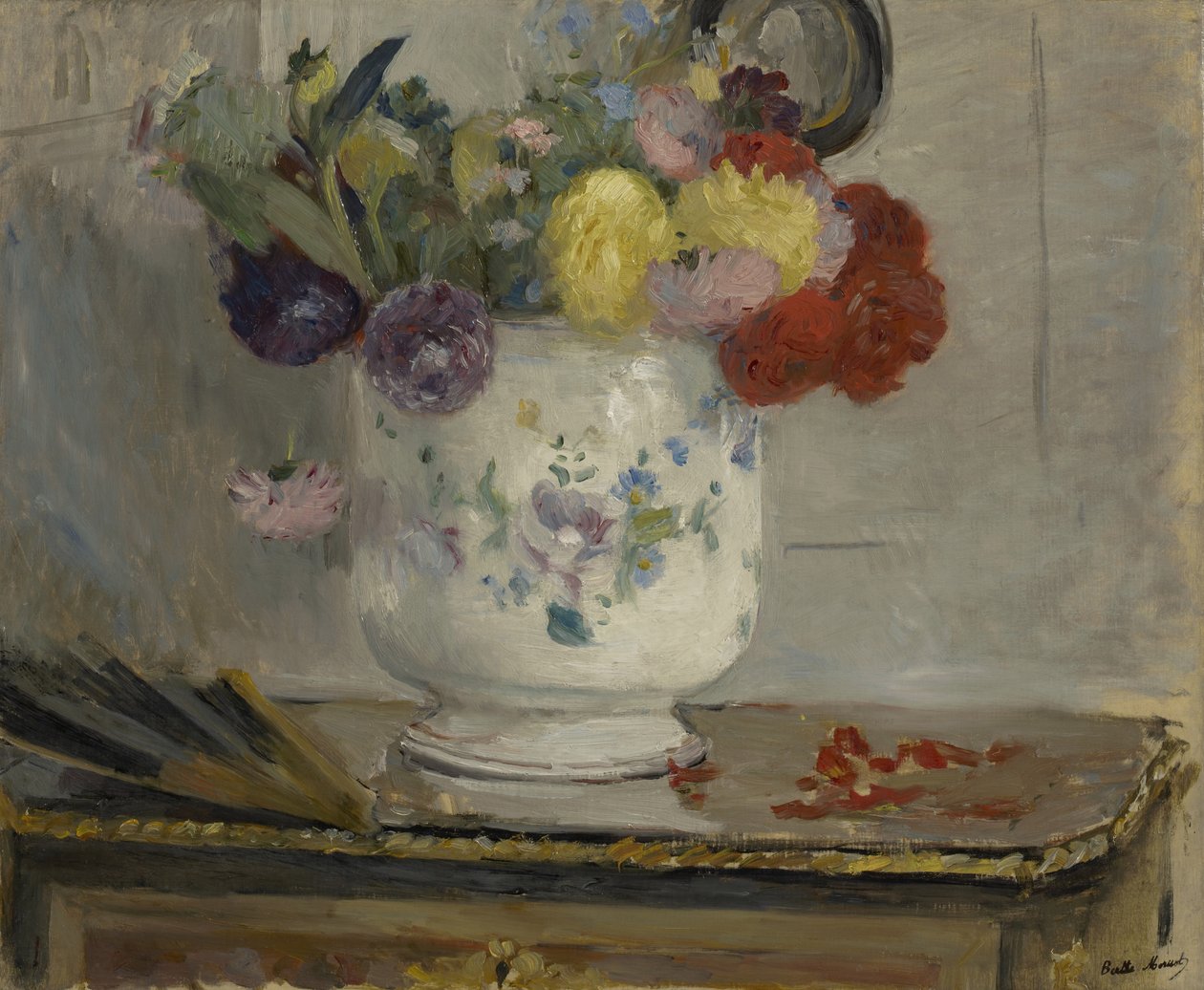 Dalie, 1876 autorstwa Berthe Morisot