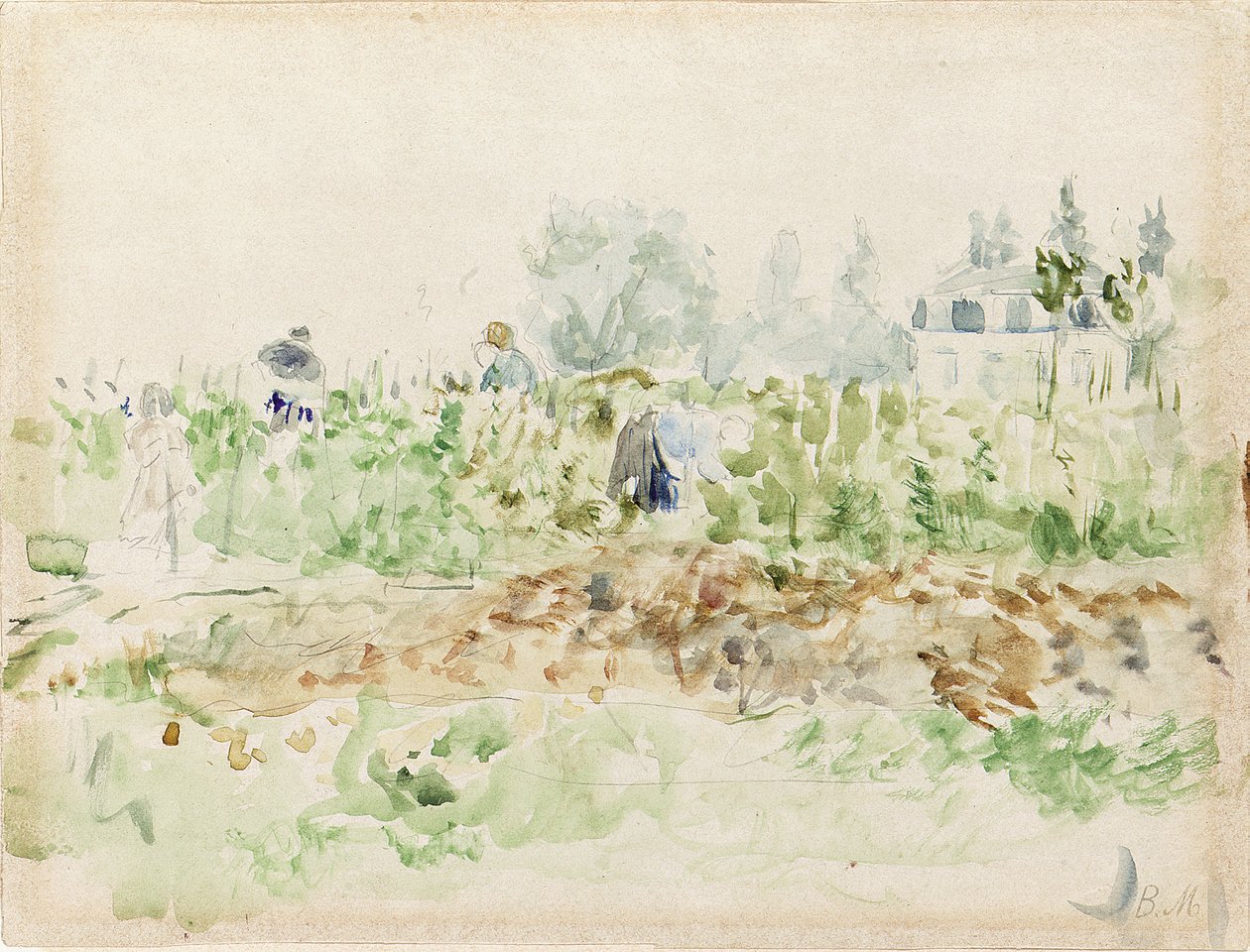 W winnicach autorstwa Berthe Morisot
