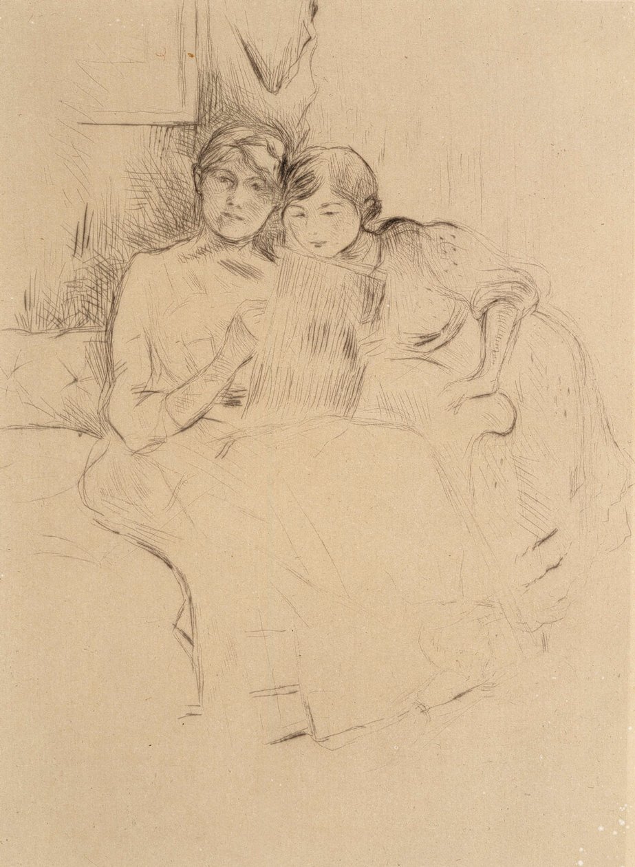 Lekcja rysunku autorstwa Berthe Morisot