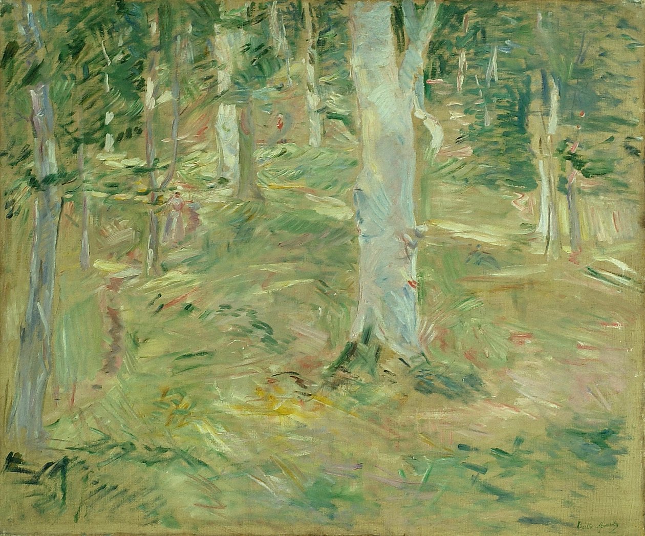 Las Compiègne autorstwa Berthe Morisot