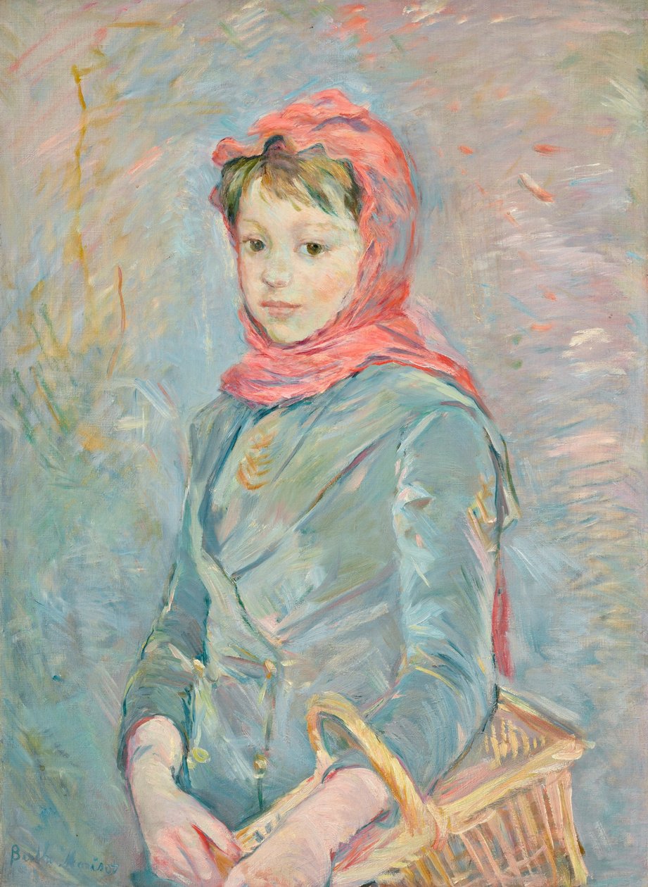 Francuski: Fillette portant un panier autorstwa Berthe Morisot