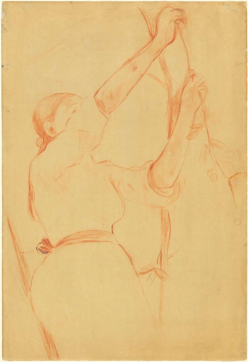 Mädchen beim Kirschenpflücken autorstwa Berthe Morisot