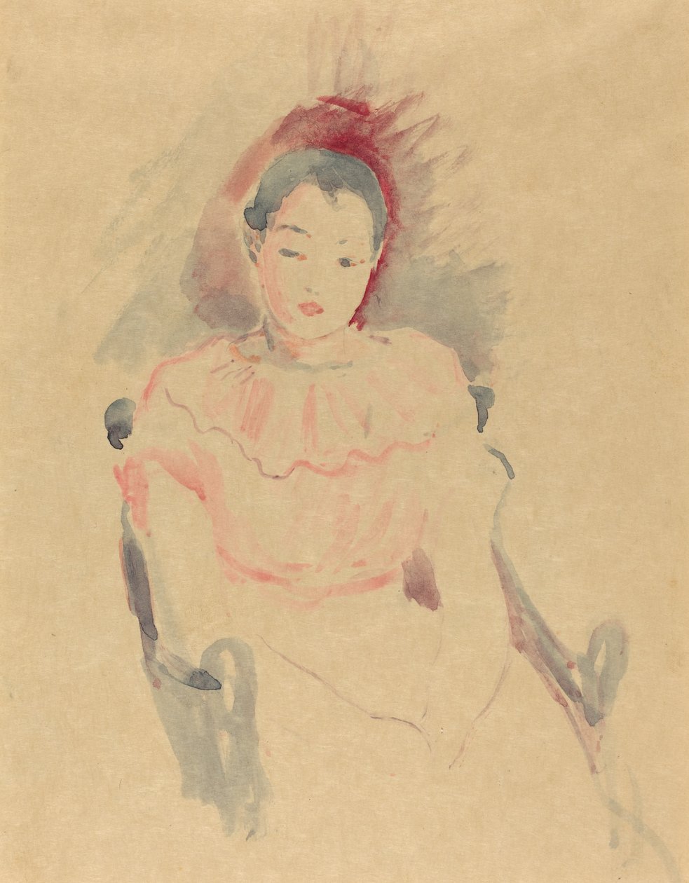 Siedząca dziewczyna, 1894. autorstwa Berthe Morisot