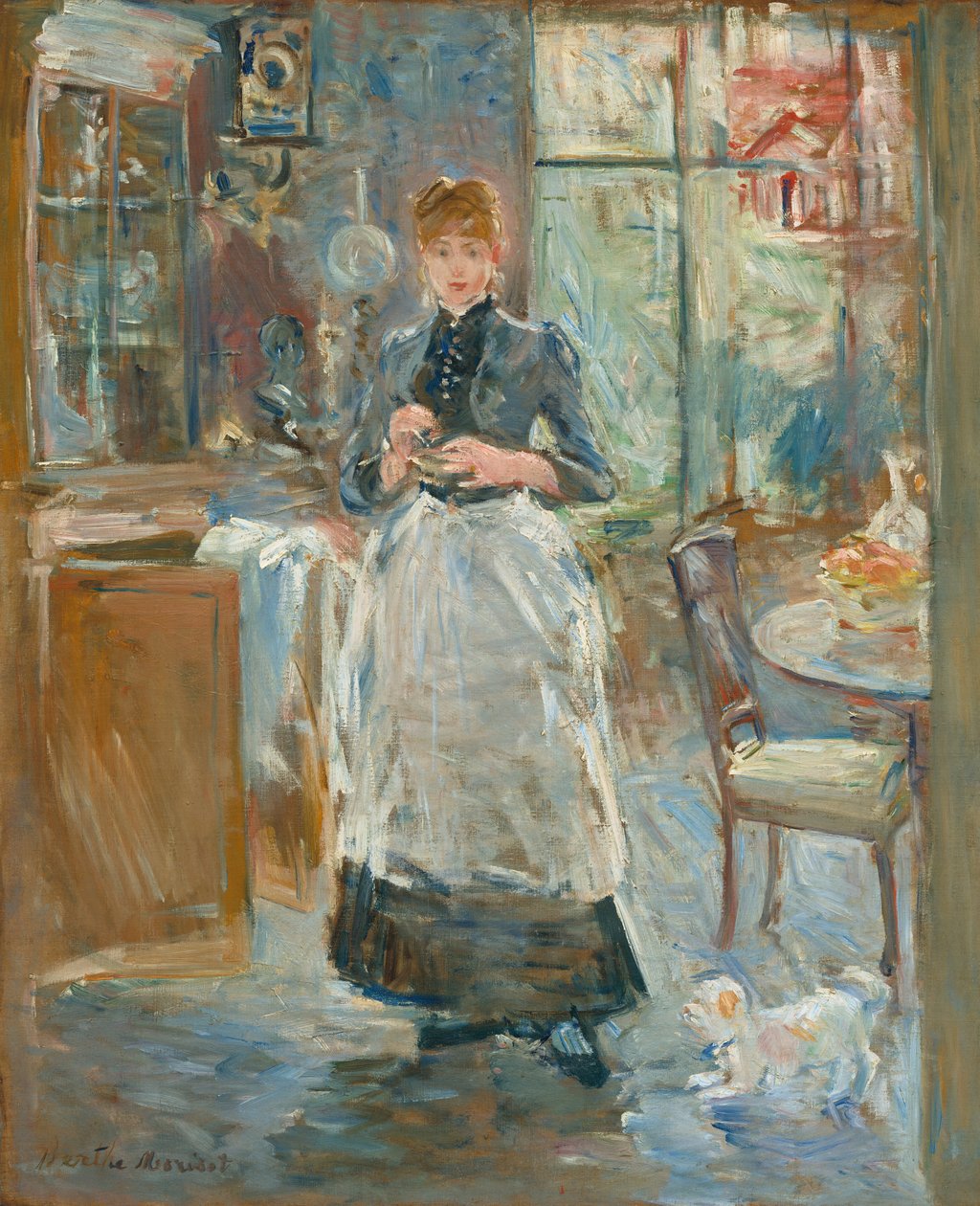 W jadalni, 1886. autorstwa Berthe Morisot