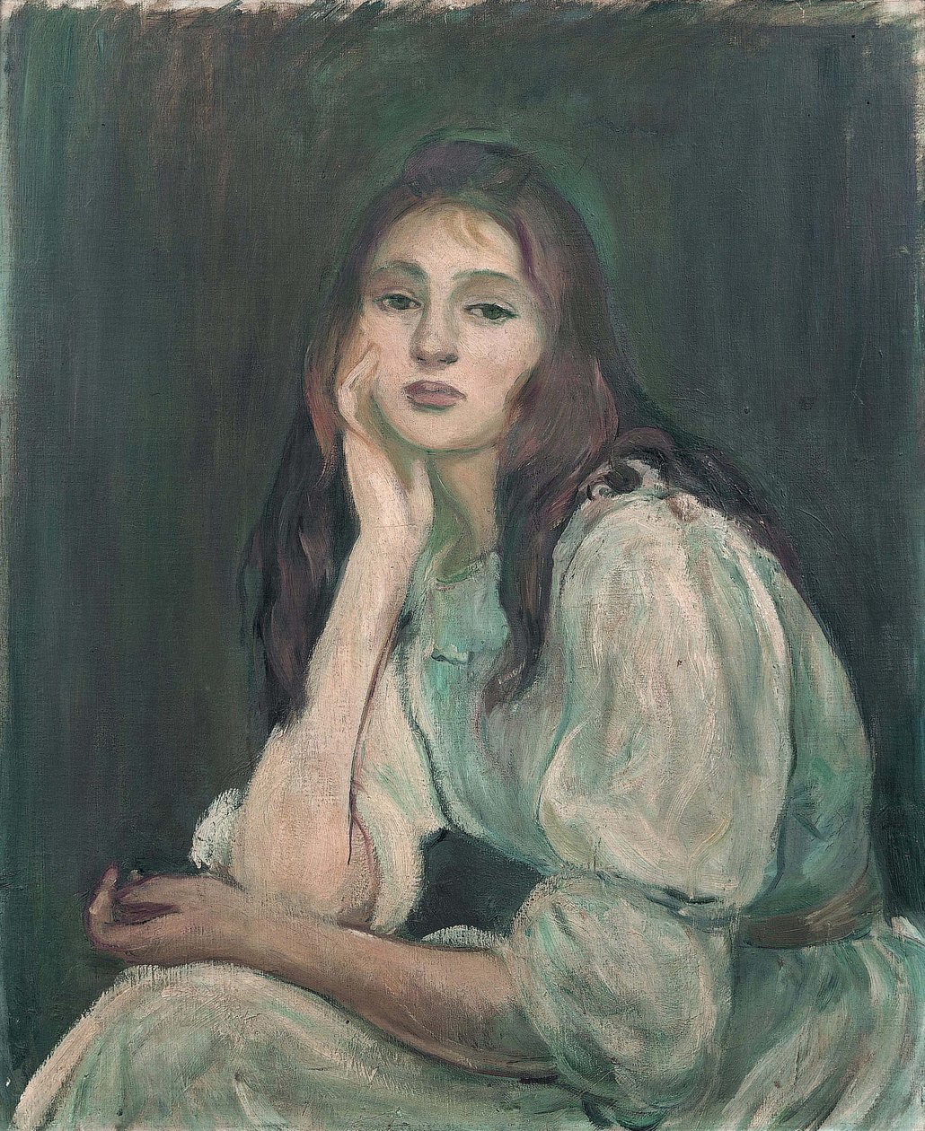 Julie śni na jawie Julie śni, 1894 autorstwa Berthe Morisot