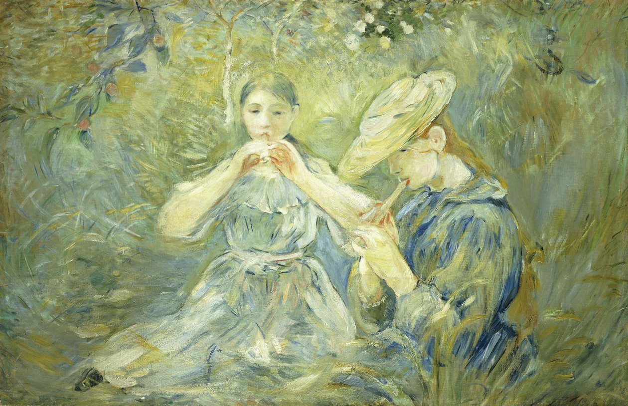 Le Flageolet, 1890 autorstwa Berthe Morisot