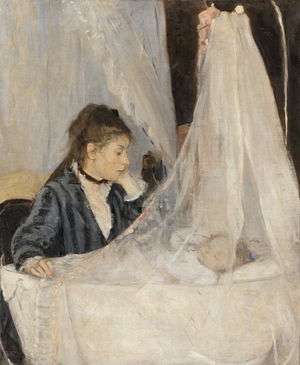 Kołyska autorstwa Berthe Morisot