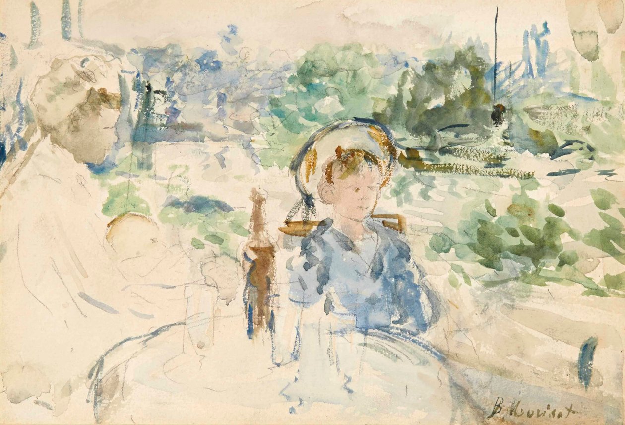 Obiad na wsi, 1879 autorstwa Berthe Morisot