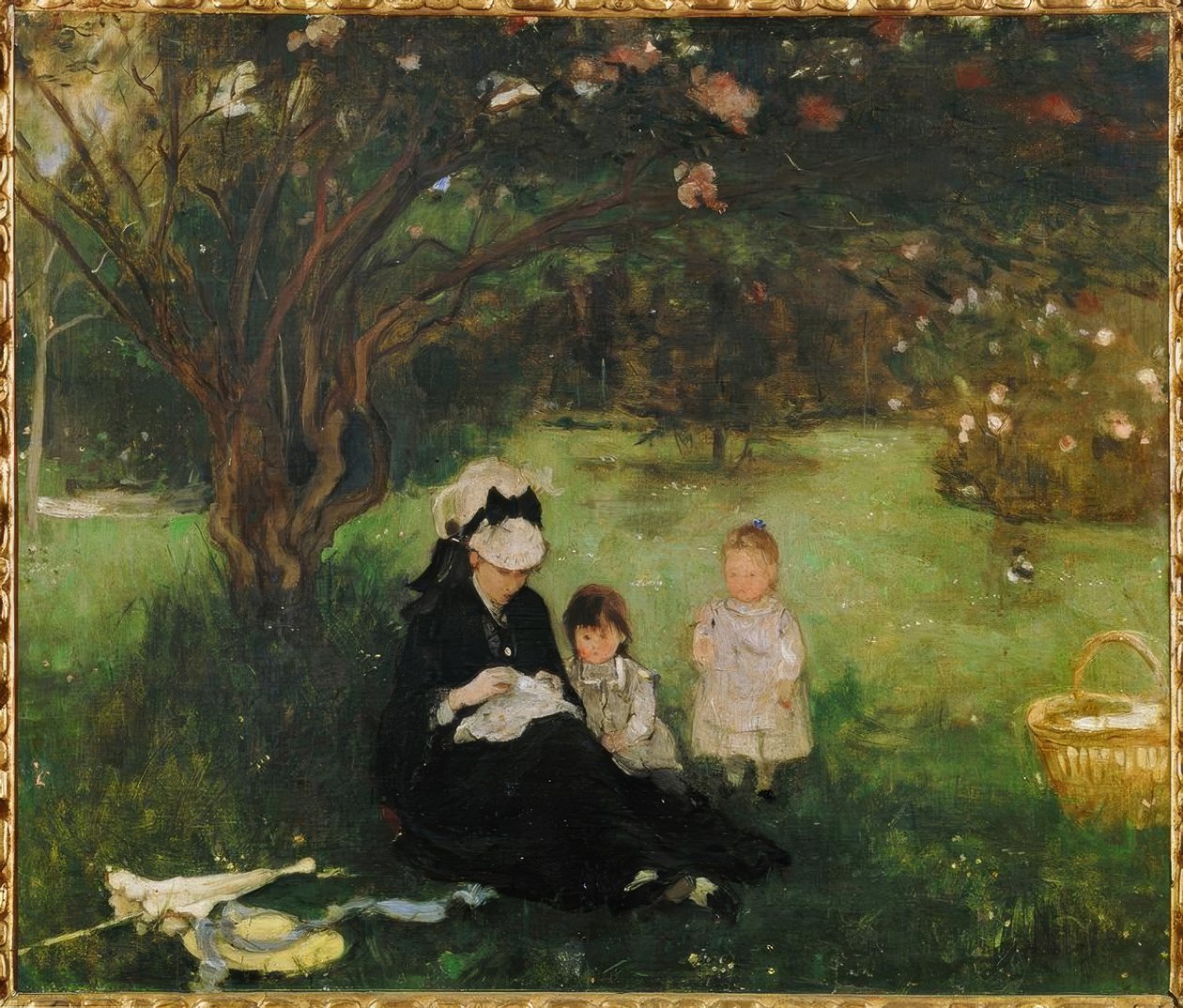 Liliowy w Maurecourt autorstwa Berthe Morisot