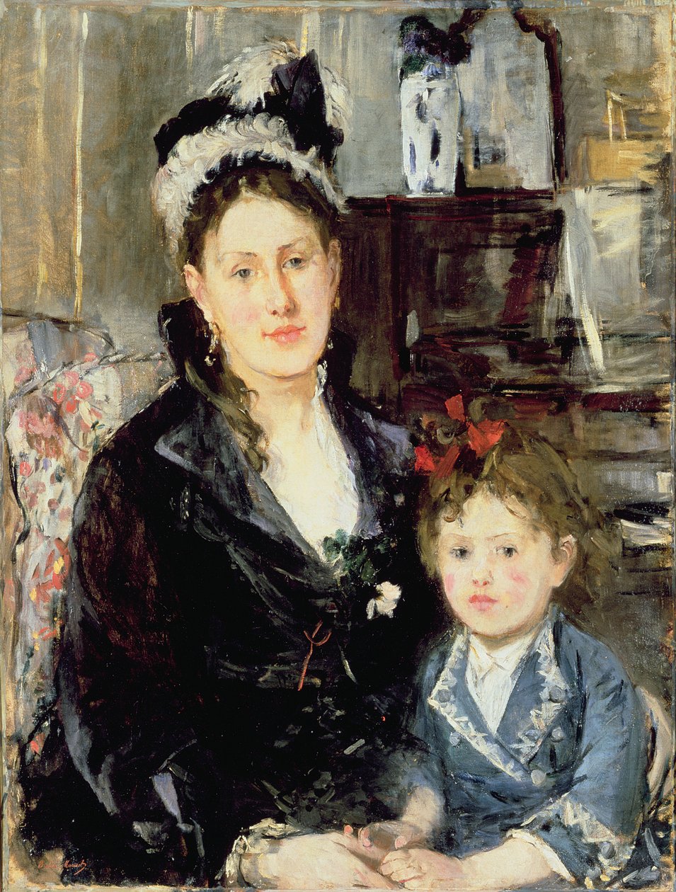 Pani Boursier i jej córka autorstwa Berthe Morisot