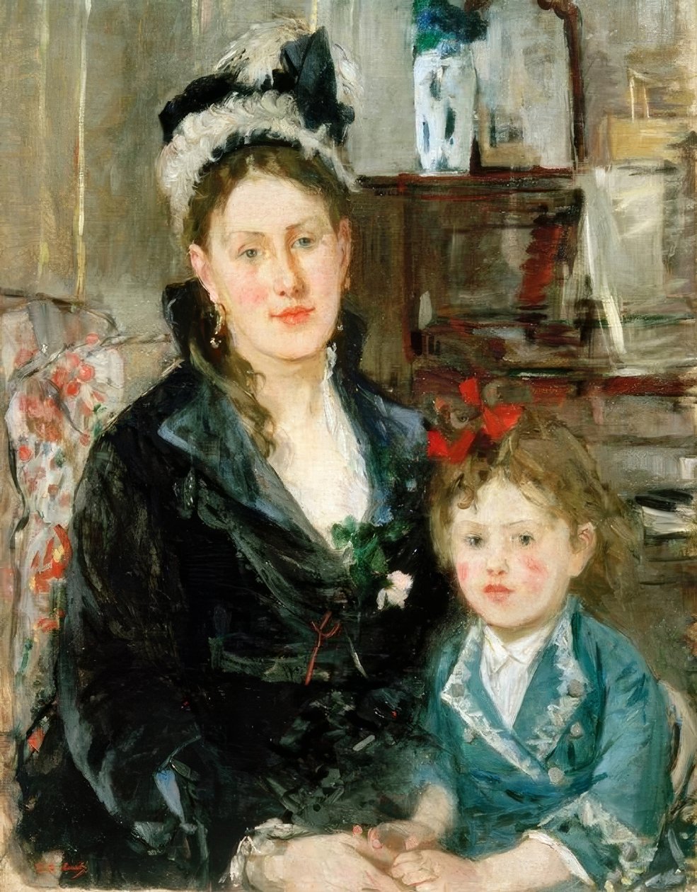 Pani Boursier i jej córka autorstwa Berthe Morisot