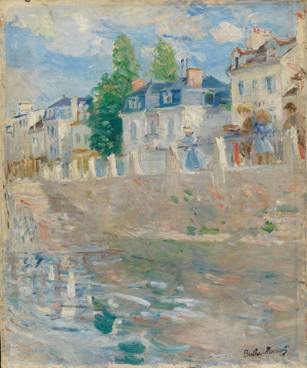 Nad brzegiem Sekwany w Bougival autorstwa Berthe Morisot