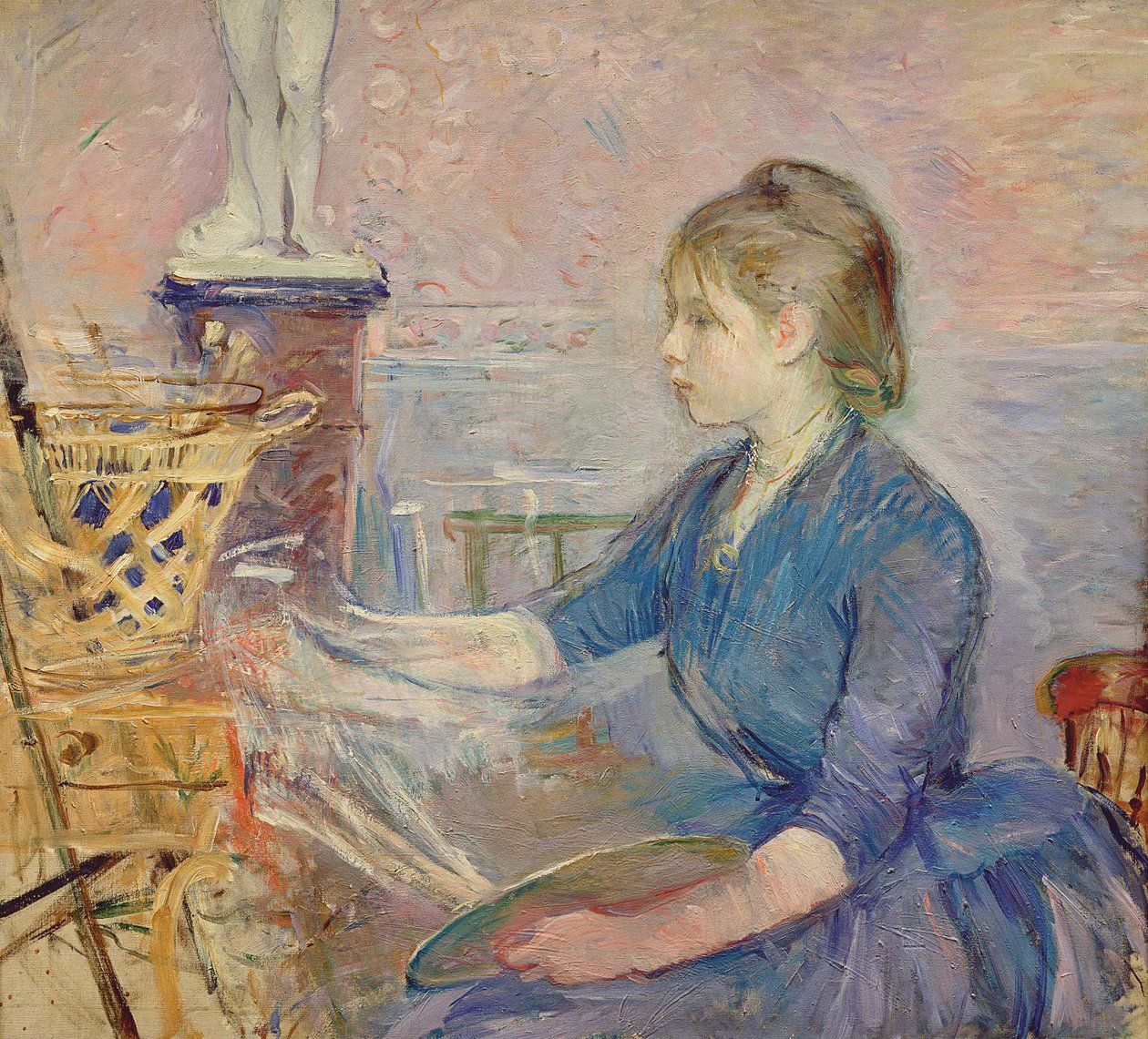 Obraz Paule Gobillarda, 1887 autorstwa Berthe Morisot