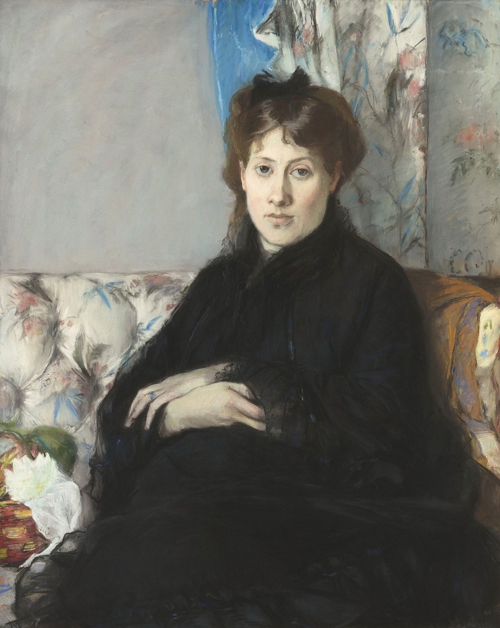 Portret Madame Edmy Pontillon, z domu Morisot, 1871 autorstwa Berthe Morisot