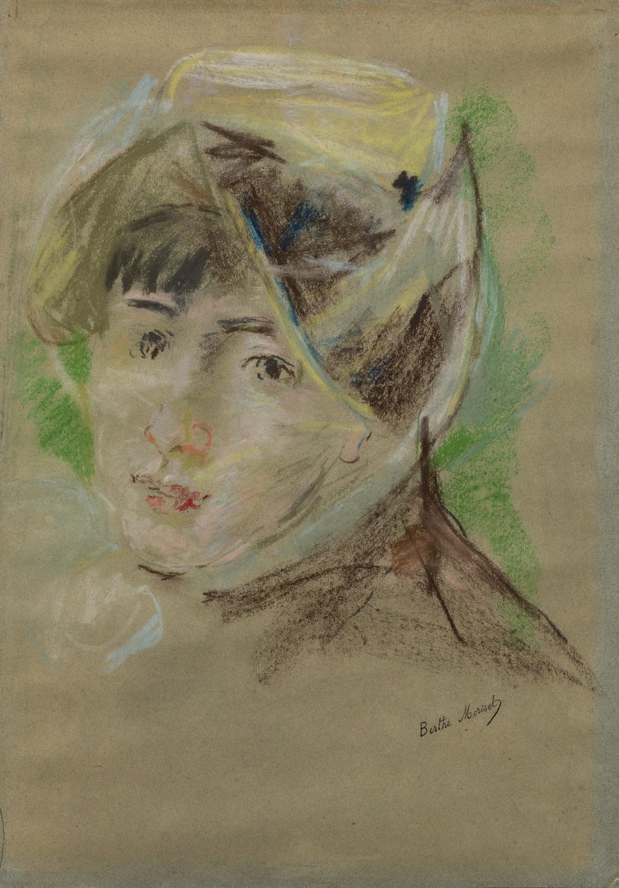 Portret dziewczyny w welonie (Jeanne Pontillon) autorstwa Berthe Morisot