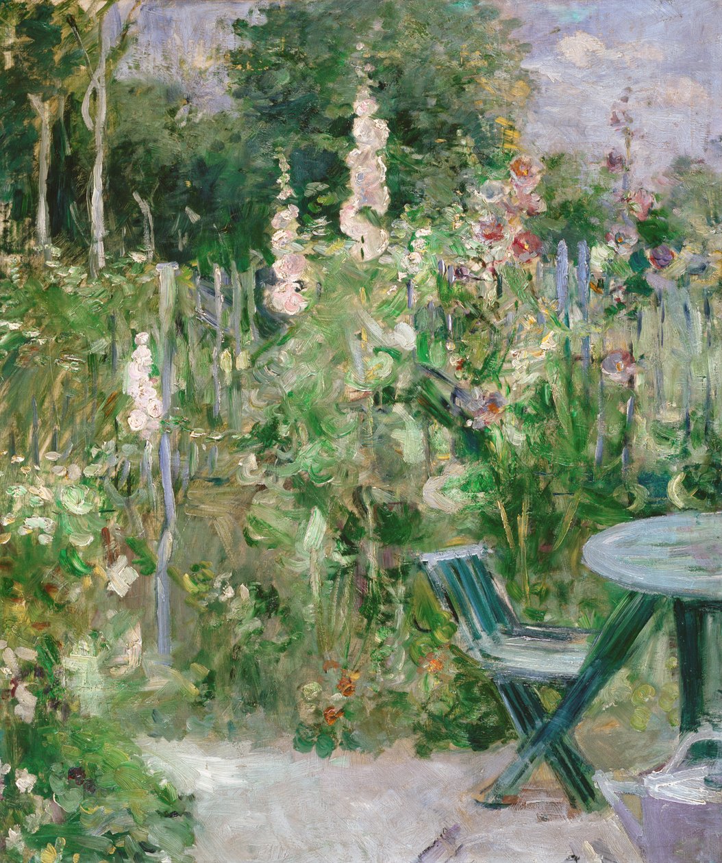 Róże Tremieres (malwy) autorstwa Berthe Morisot