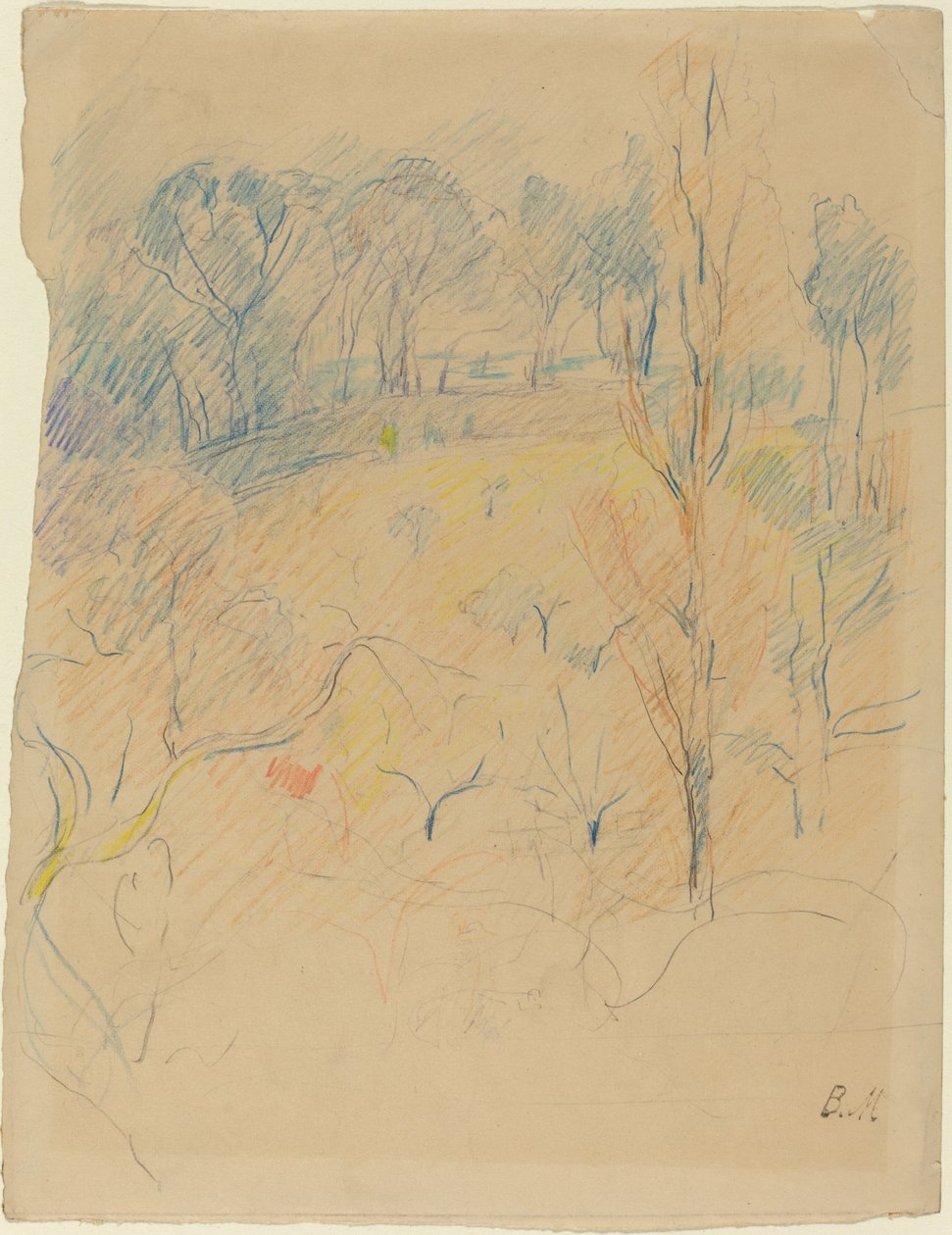 Wiosenny krajobraz, ok. 18901891. autorstwa Berthe Morisot