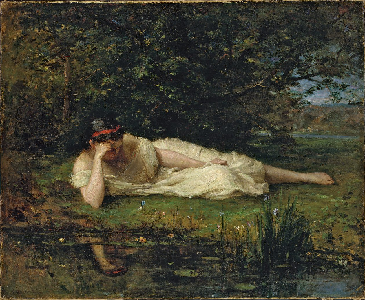 Studium nad wodą, 1864 autorstwa Berthe Morisot