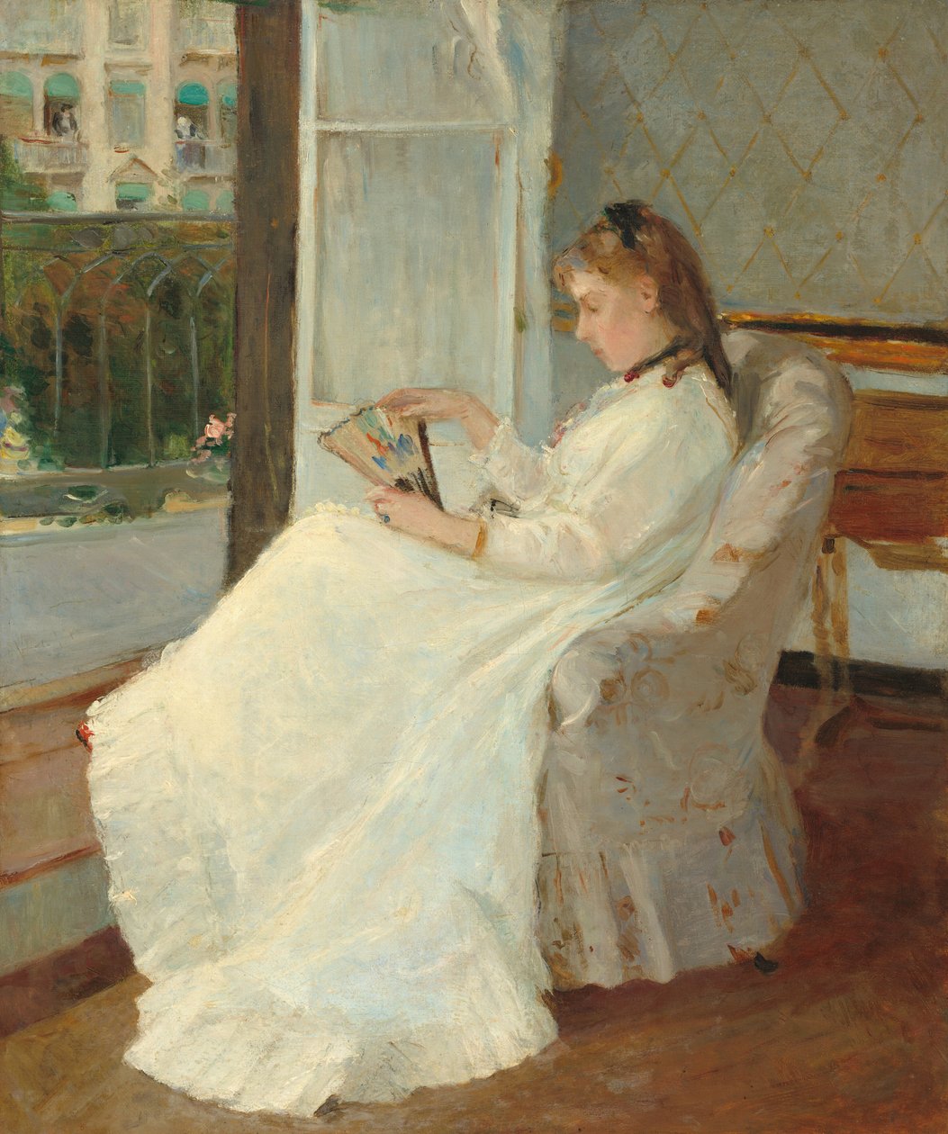Siostra artysty przy oknie, 1869. autorstwa Berthe Morisot
