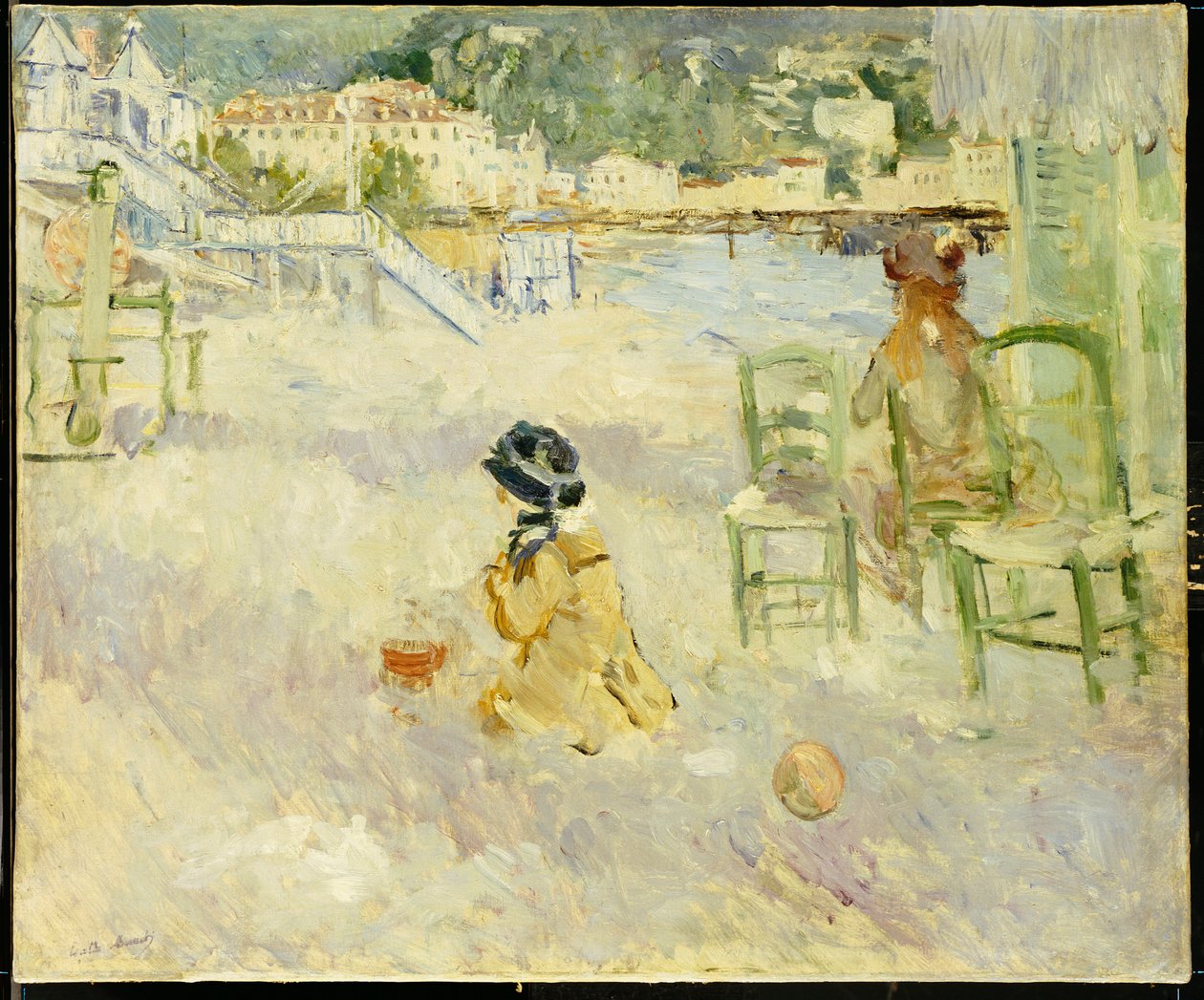 Plaża w Nicei, 1882 r. autorstwa Berthe Morisot