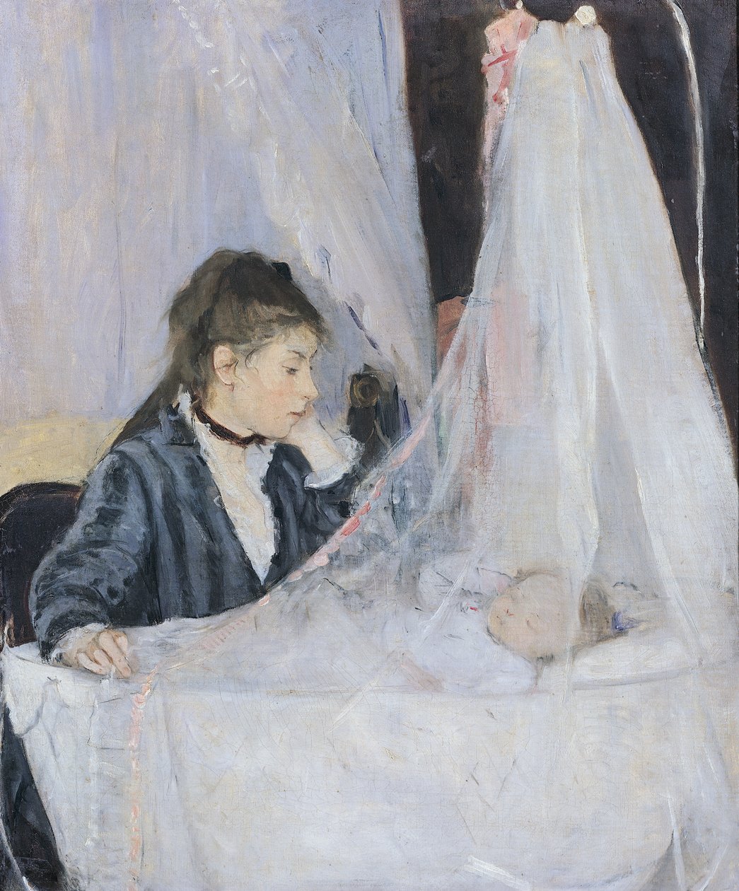 Kołyska autorstwa Berthe Morisot