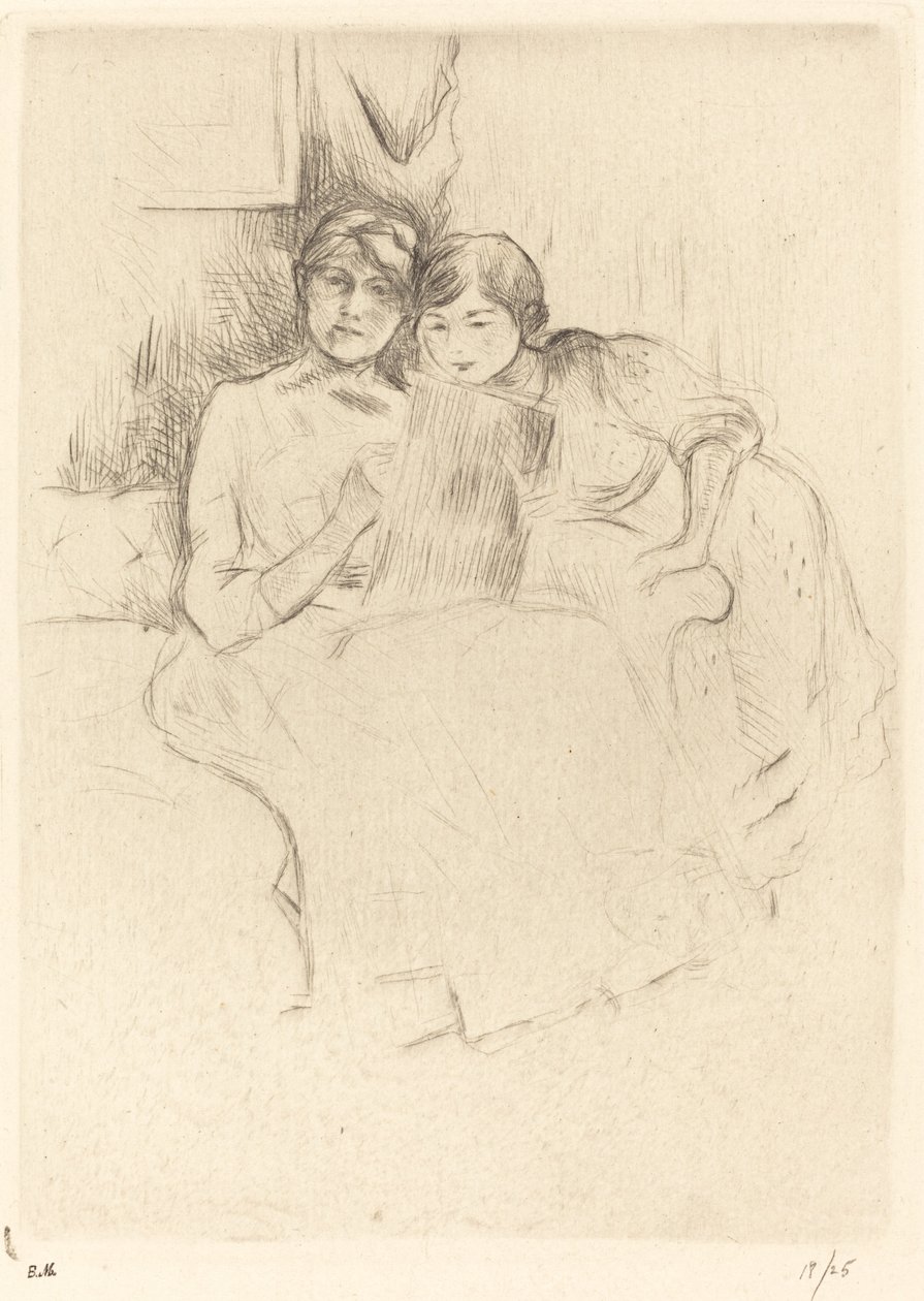 Lekcja rysunku autorstwa Berthe Morisot