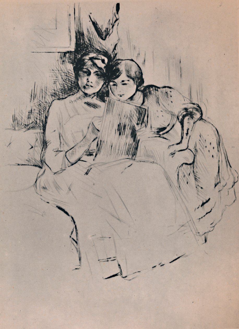 Lekcja rysunku, ok. 1888-1890, 1946. autorstwa Berthe Morisot