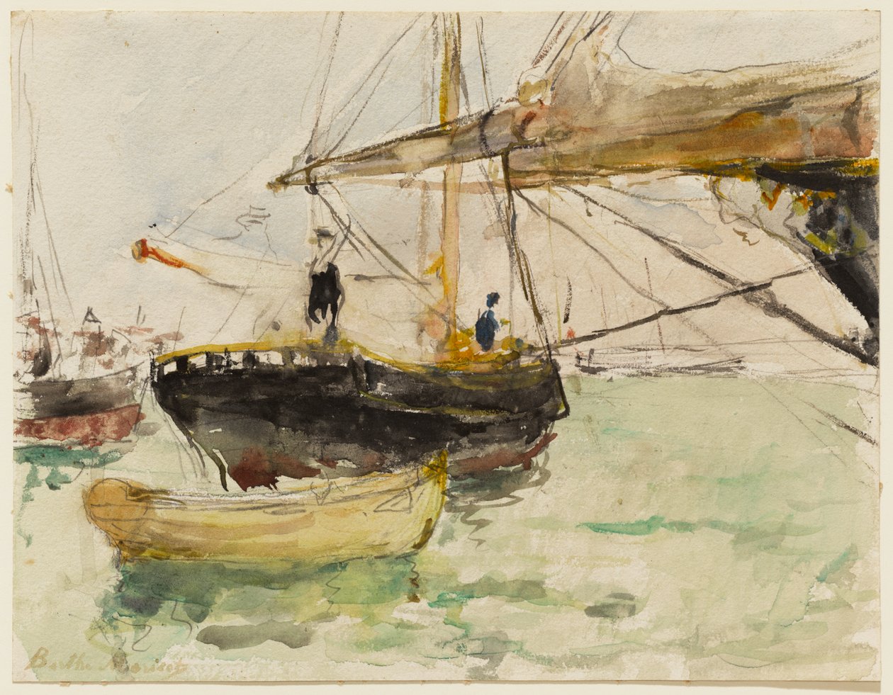 Dziób jachtu autorstwa Berthe Morisot
