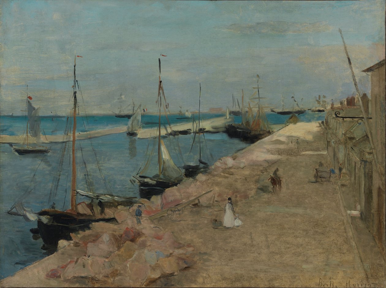 Port w Cherbourgu autorstwa Berthe Morisot
