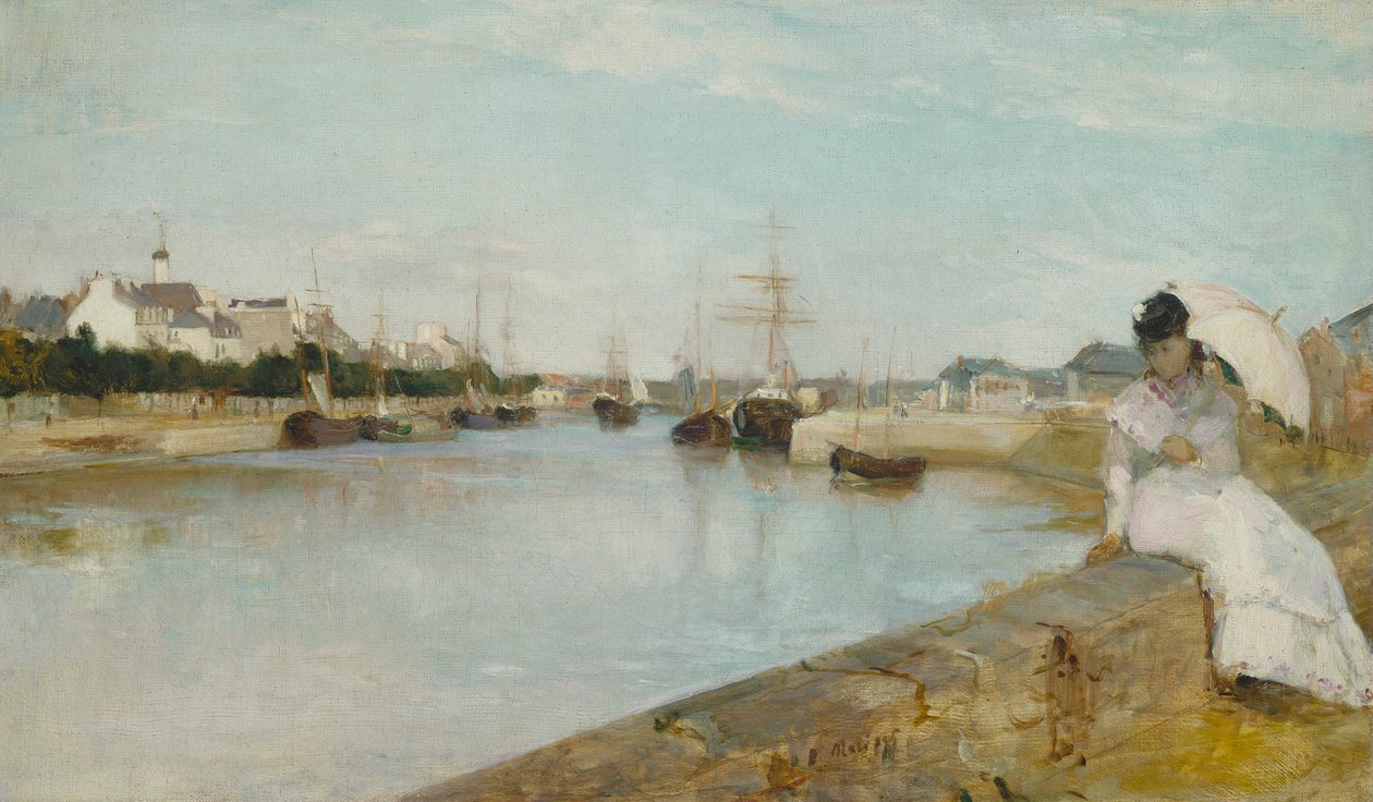 Port w Lorient, 1869 autorstwa Berthe Morisot