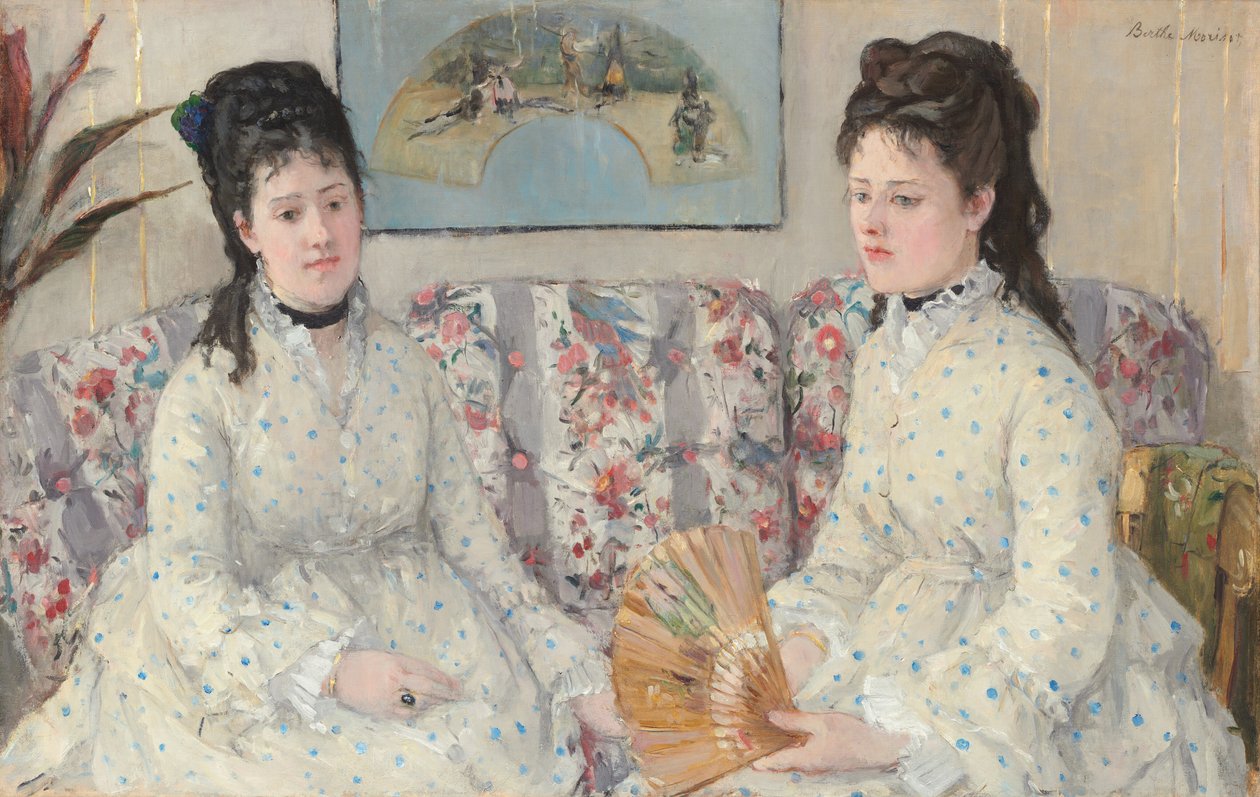 Siostry, 1869. autorstwa Berthe Morisot